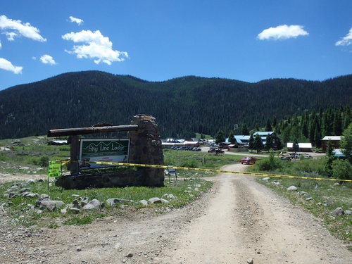 GDMBR: This is Platoro, Colorado, but the access bridge was closed.